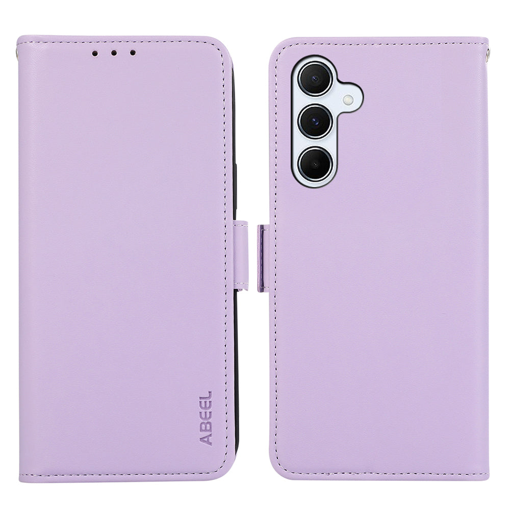 ABEEL For Samsung Galaxy A55 5G Anti-Scratch Phone Cover RFID Blocking PU Leather Wallet Phone Stand Case ABEEL For Samsung Galaxy A55 5G Anti-Scratch Phone Cover RFID Blocking PU Leather Wallet Phone Stand Case
